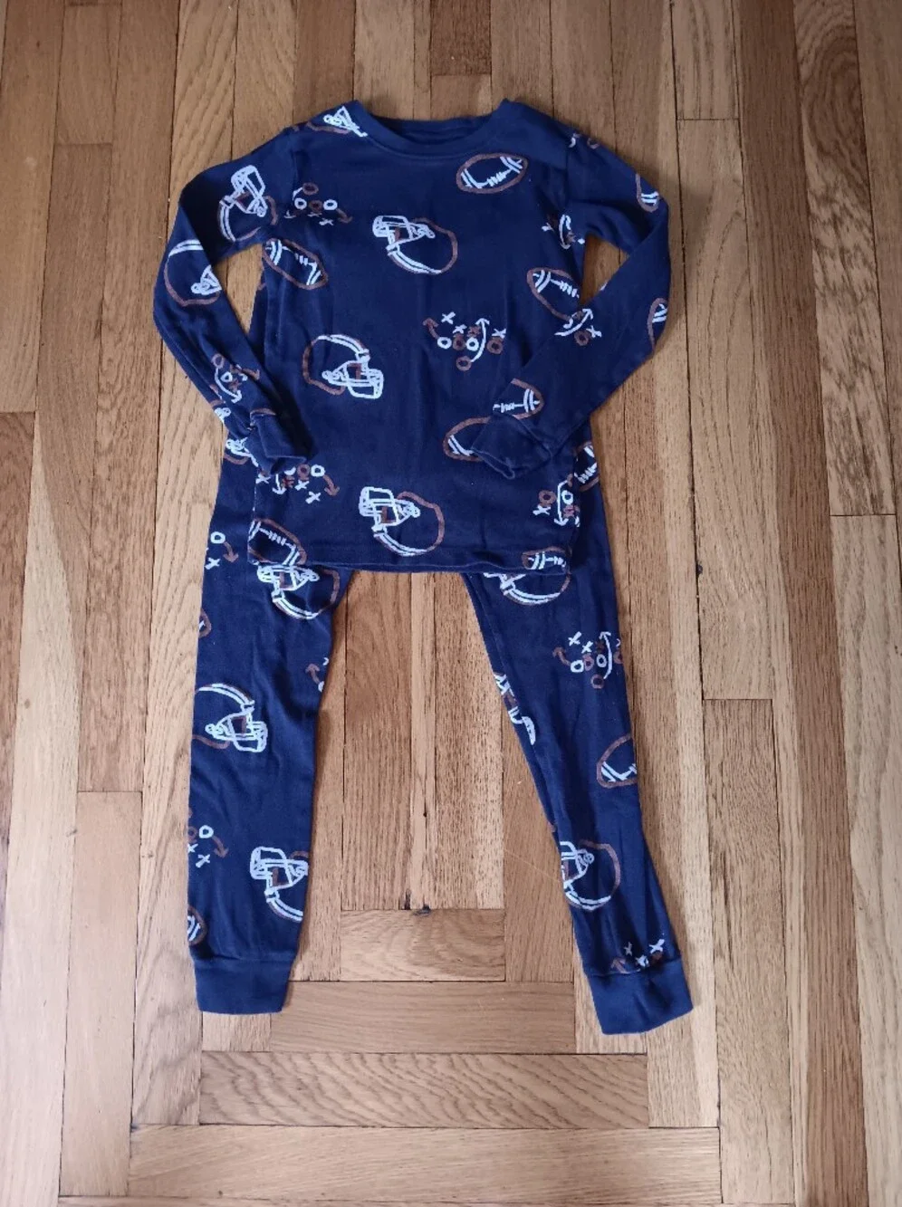 Kids Football Print Pajama Set